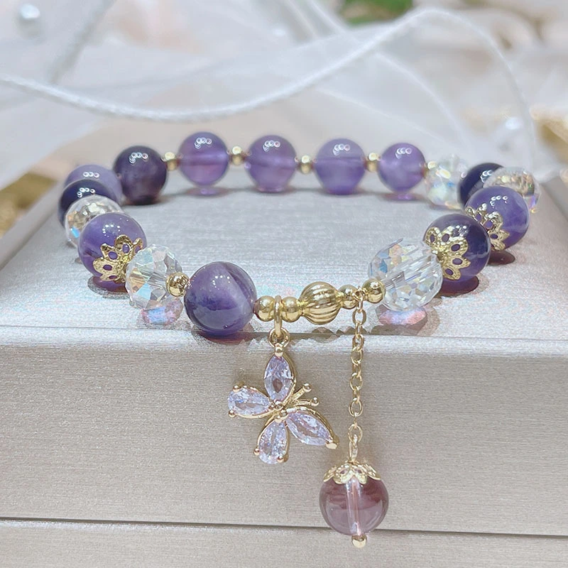 Fashion Spring New Amethyst Bracelet Girl