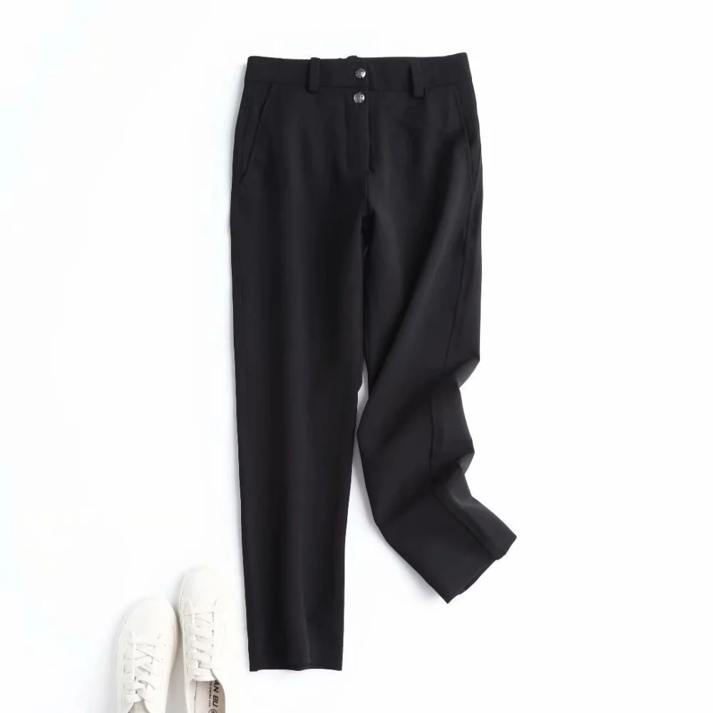 Women s Two Button Straight Casual Trousers