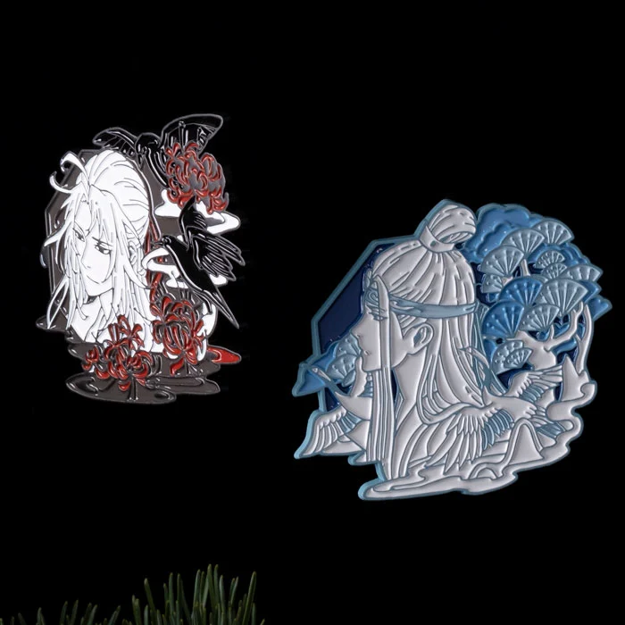 Kaze Mo Dao Patriarch Animation Leadership Metal Badge Wei Wuxian Lan Wangji Peripheral