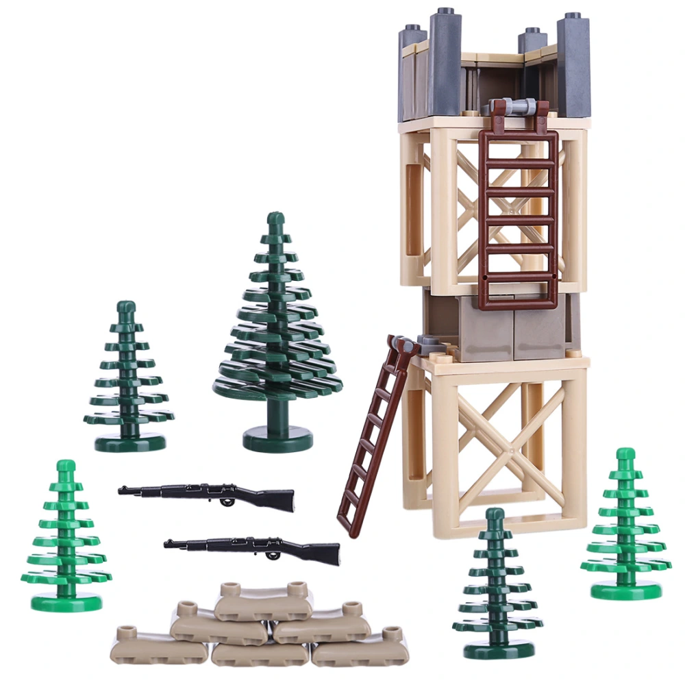 Compatible With World War II Warning Table Military Building Block Accessories Small Particles Children Educational Assembly Toys