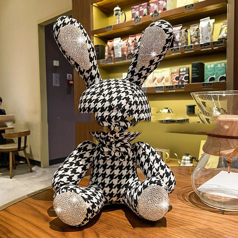 Cute Diamond-studded Big Rabbit Toy Doll 