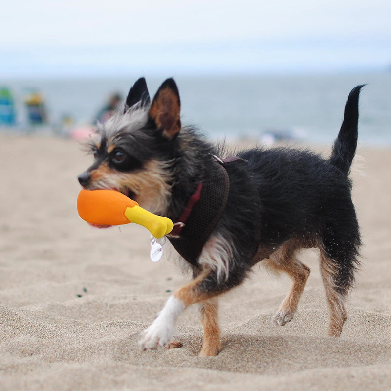 Pet Round Chicken Leg Shape Grinding Teeth Cleaning Enamel Toys