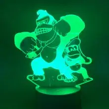 Donkey Kong 3D Night Light Creative Gift Home Decoration Colorful Touch Led Desk Lamp