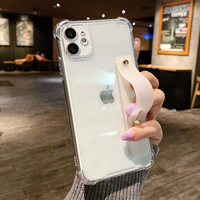 Compatible with Apple, Suitable For Iphone12 Transparent Bracket Mobile Phone Shell New Apple 11 Four-corner Anti-fall TPU Soft XSmax Protective Cover
