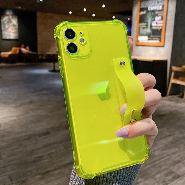 Compatible with Apple, Suitable For Iphone12 Transparent Bracket Mobile Phone Shell New Apple 11 Four-corner Anti-fall TPU Soft XSmax Protective Cover