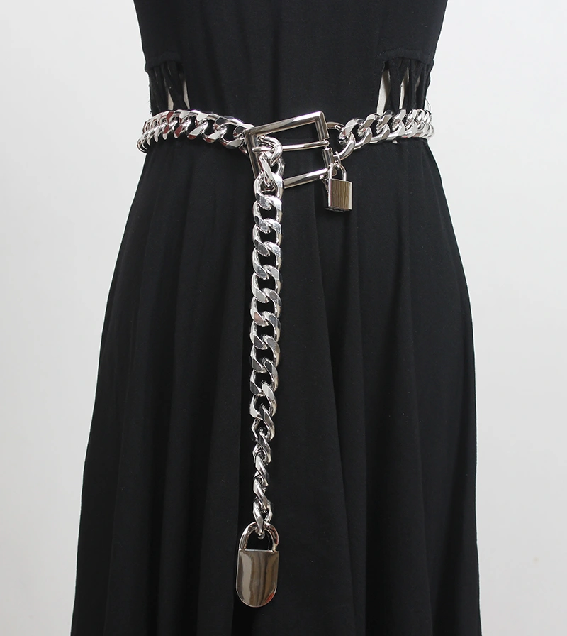 Thick Waist Chain Female Ins Wind Belt Trend Decoration Dress Pin Buckle Hollow Chain Korean Fashion Belt Skirt Belt