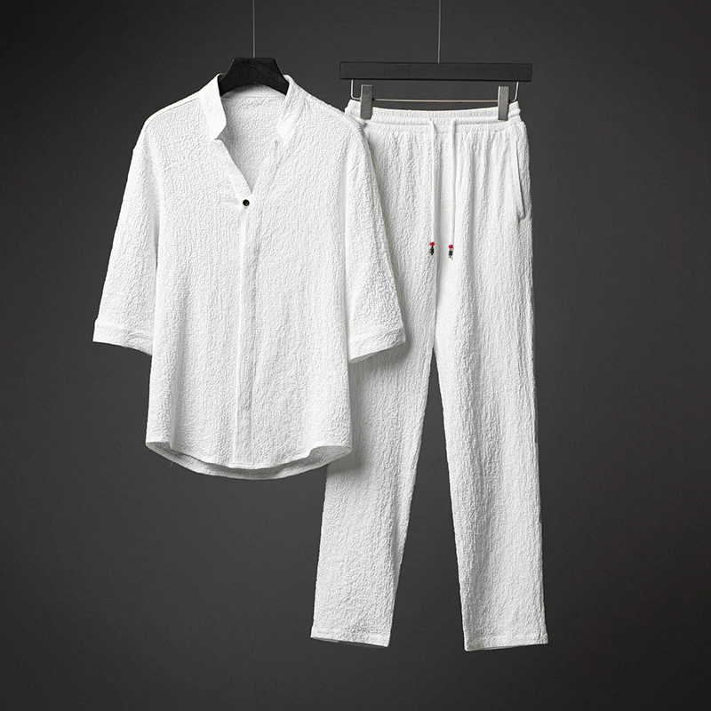 Men's Suit Hanfu Tang Suit Casual Two-piece Suit