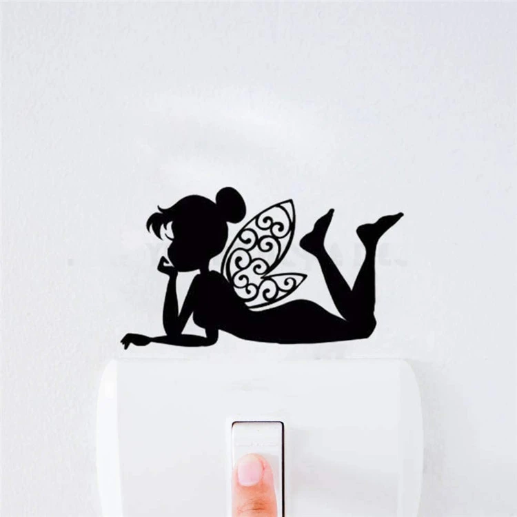 New Creative Decoration Wings Girl Sticker