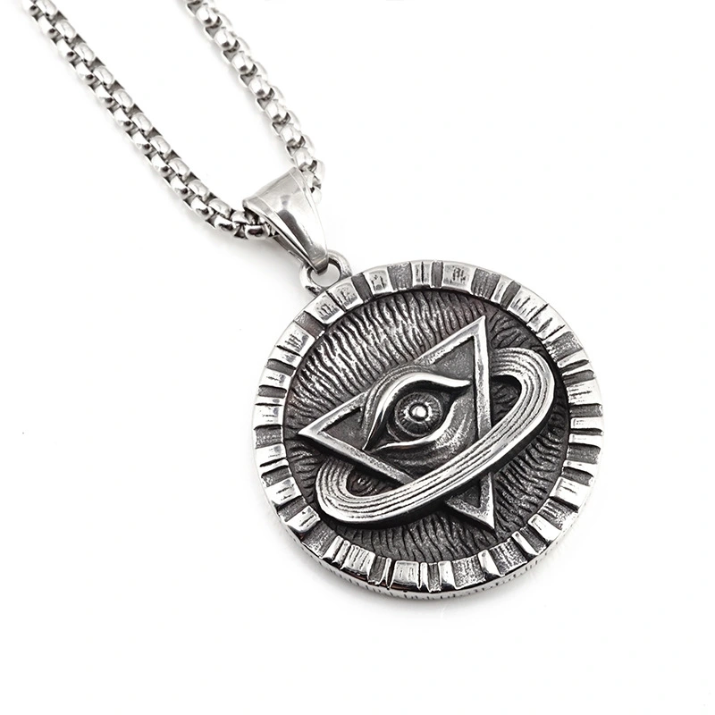 Unisex Triangle Eye Personality Necklace