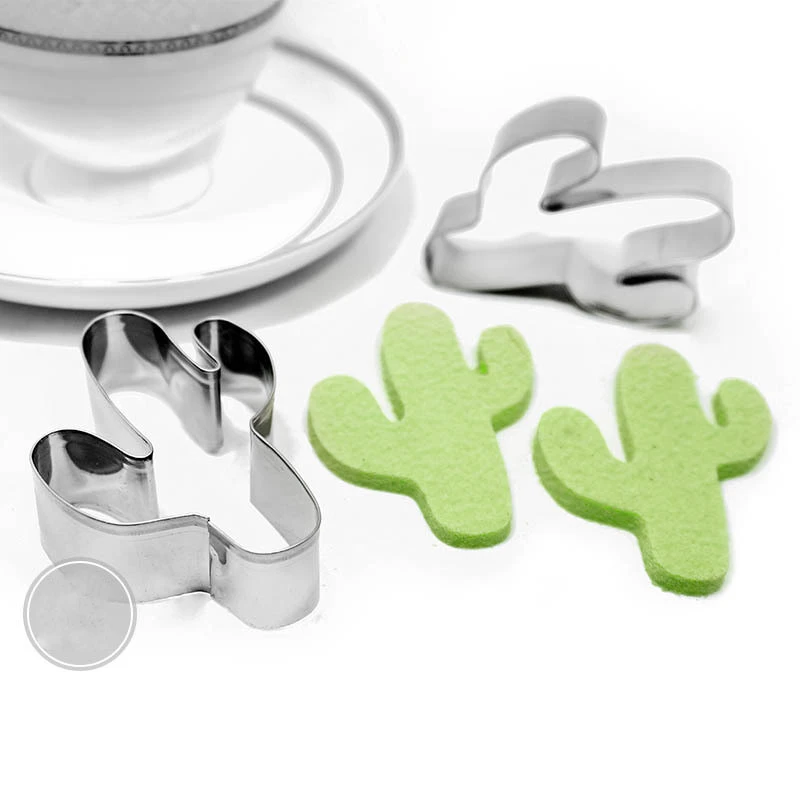 Cactus Shaped Cookie Cutter Mold Flip Sugar Cake Mold