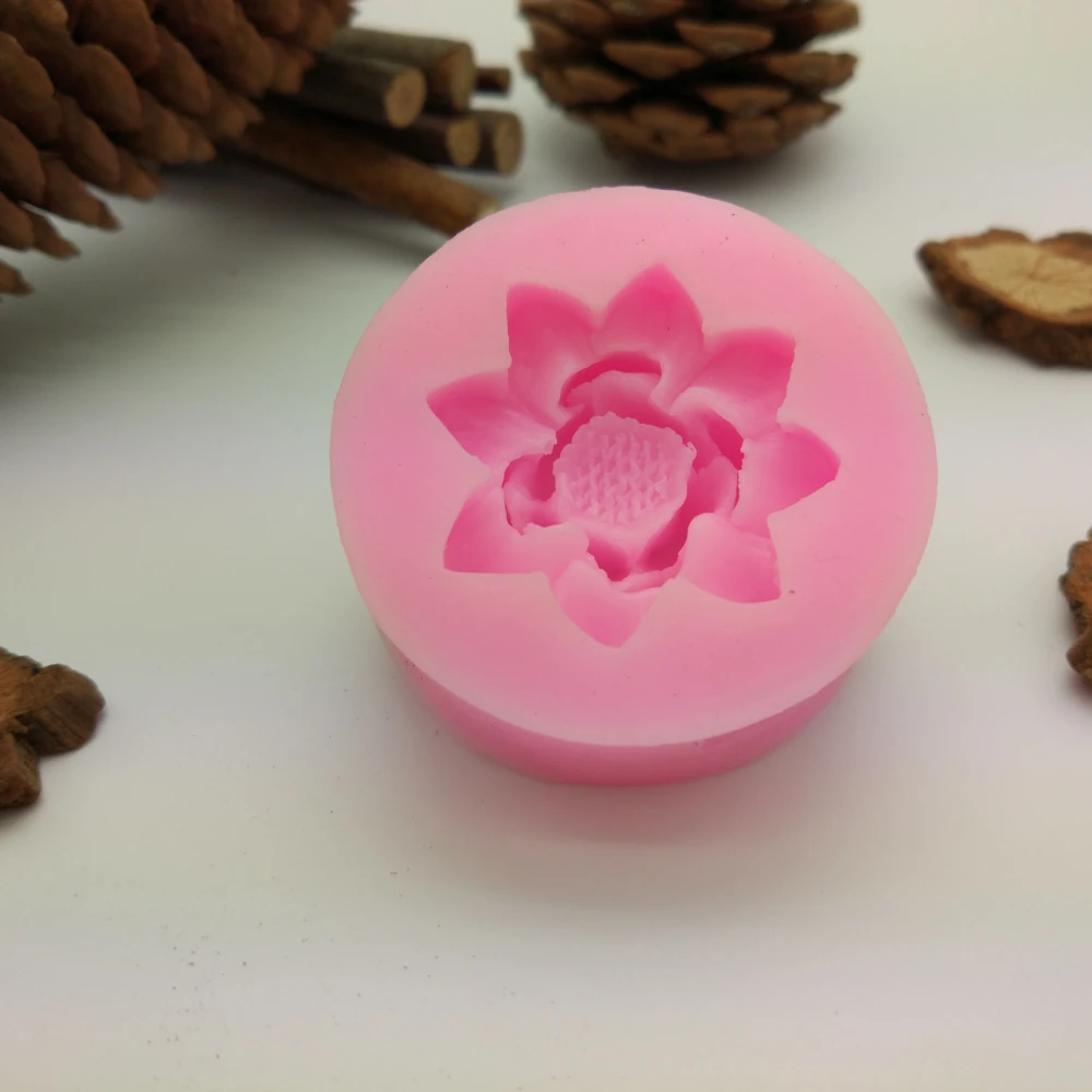 Silicone Mold Flower Handmade Soap Mold Liquid Fondant Mold Baking Tool