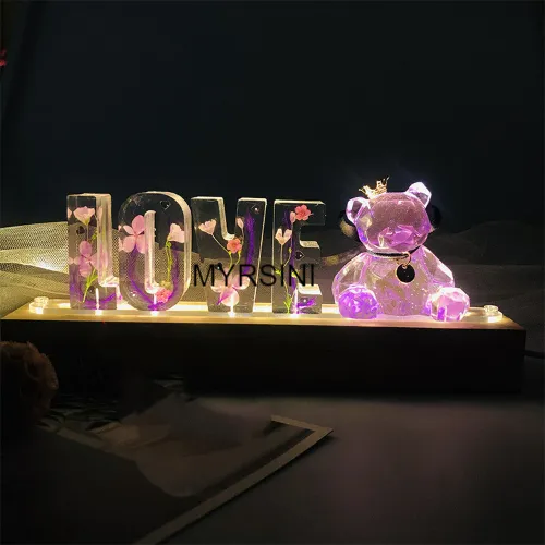 Letters Lamp For