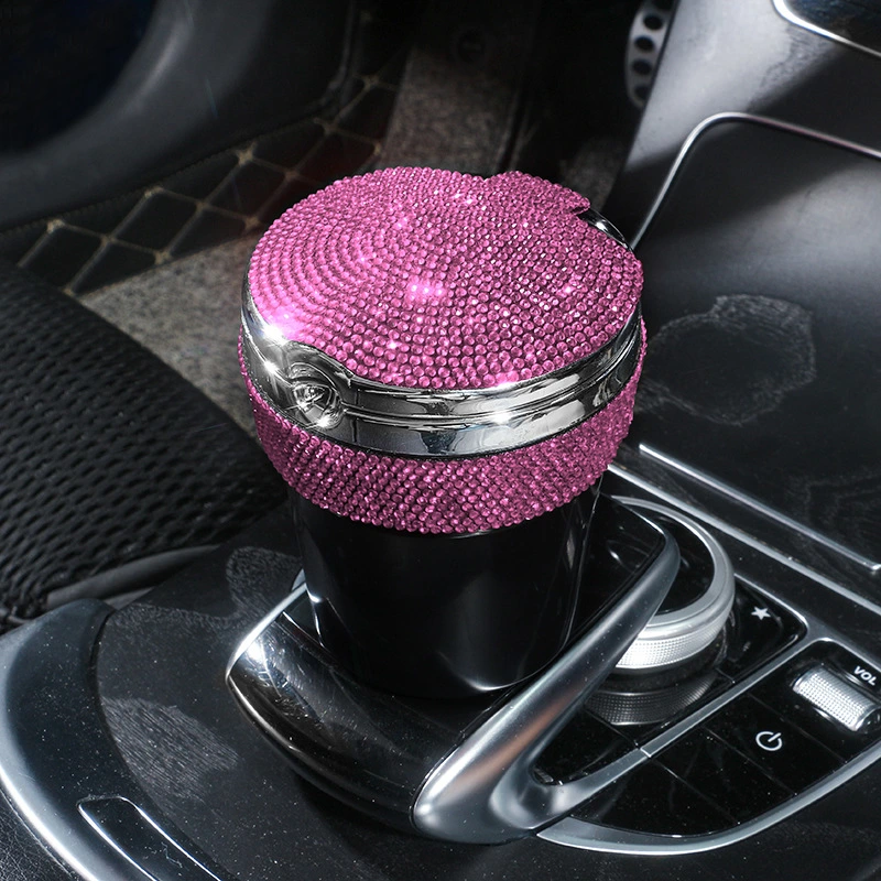 Creative Covered Air Outlet With Diamond Inlaid Car Ashtray