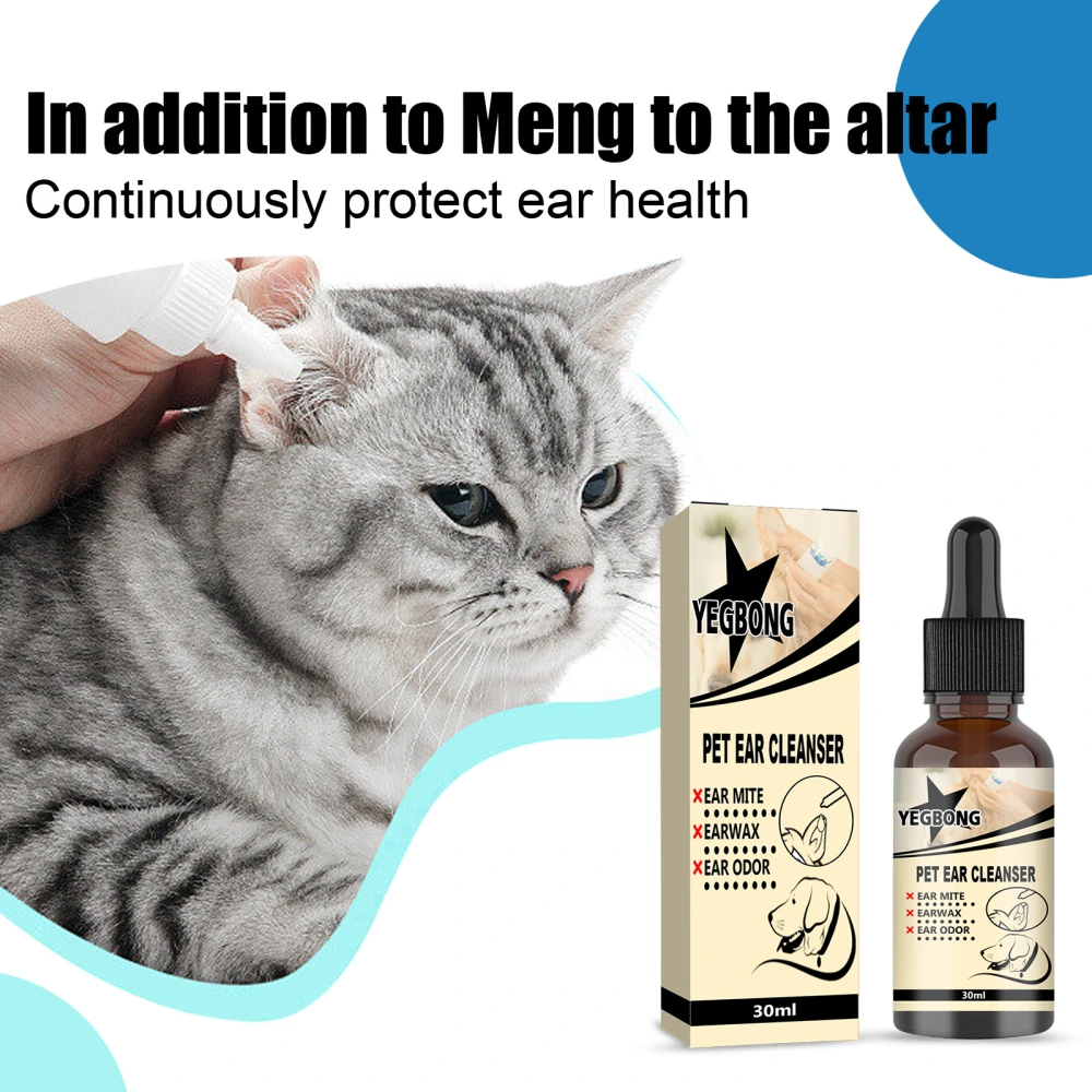 Pet 30ml Ear Mite Cleaning Solution