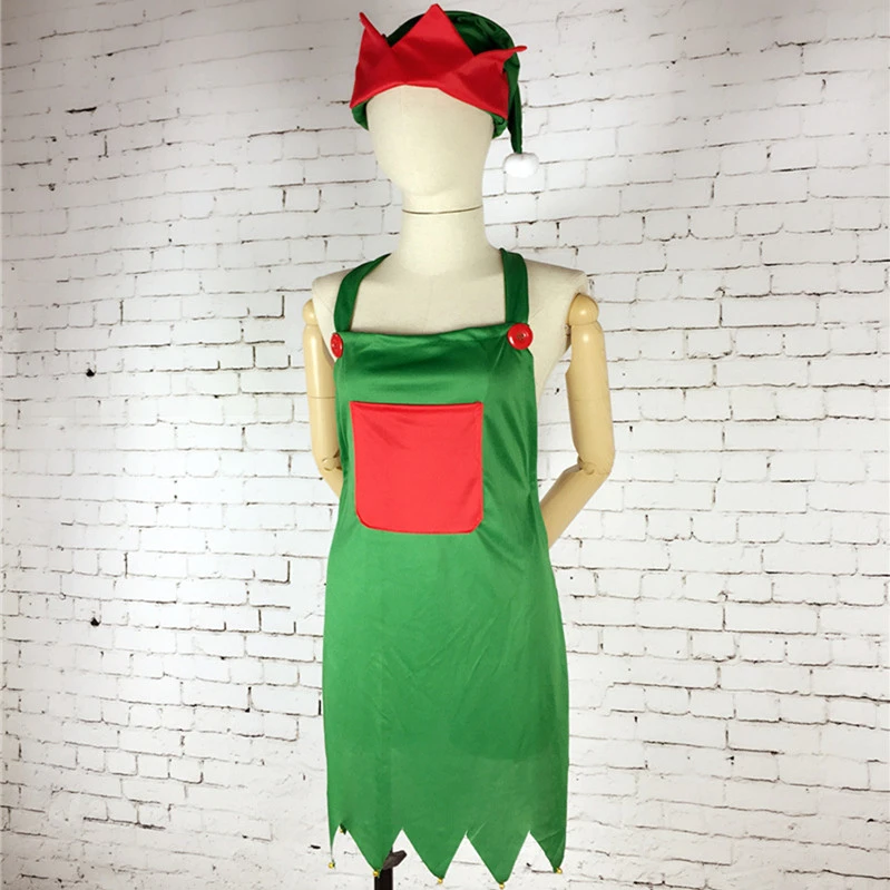 Christmas Elf Apron Decorates Kitchen