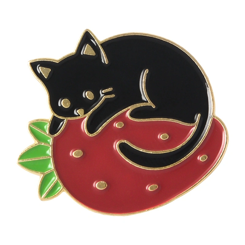 Cartoon Animal Cat Letter Brooch