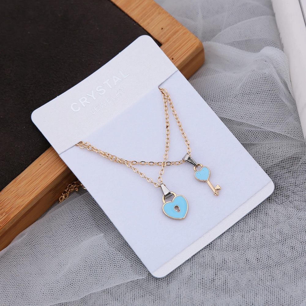 Simple And Fashionable Small Key Golden Clavicle Chain