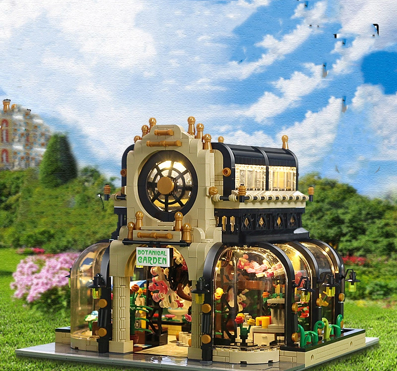 City Garden Series Assembled Plug-in Building Block Toy Model