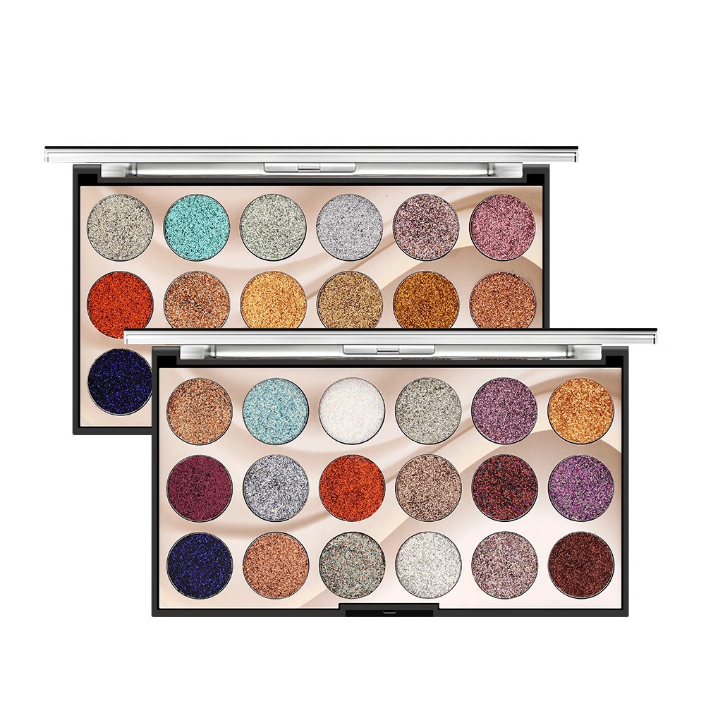 18 Color Sequins Glitter Powder Stage Eye Makeup Pearl Shadow Plate