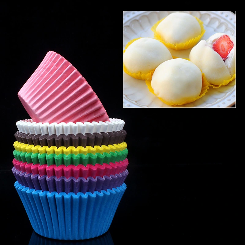 Pvc Barrel Solid Color Baking Muffin Cake Paper Cups Oil-proof Chocolate Paper Cups