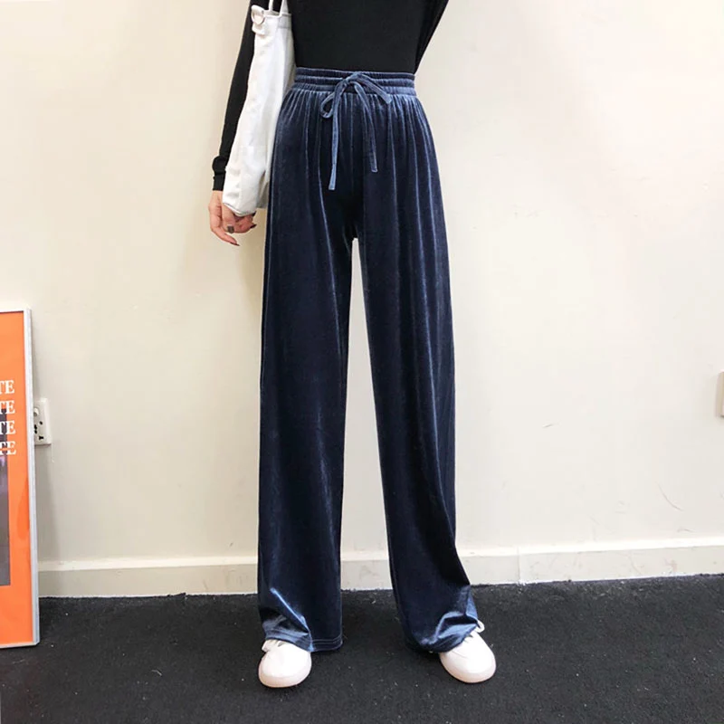 Drape Casual Pants Trousers Wide-leg Pants