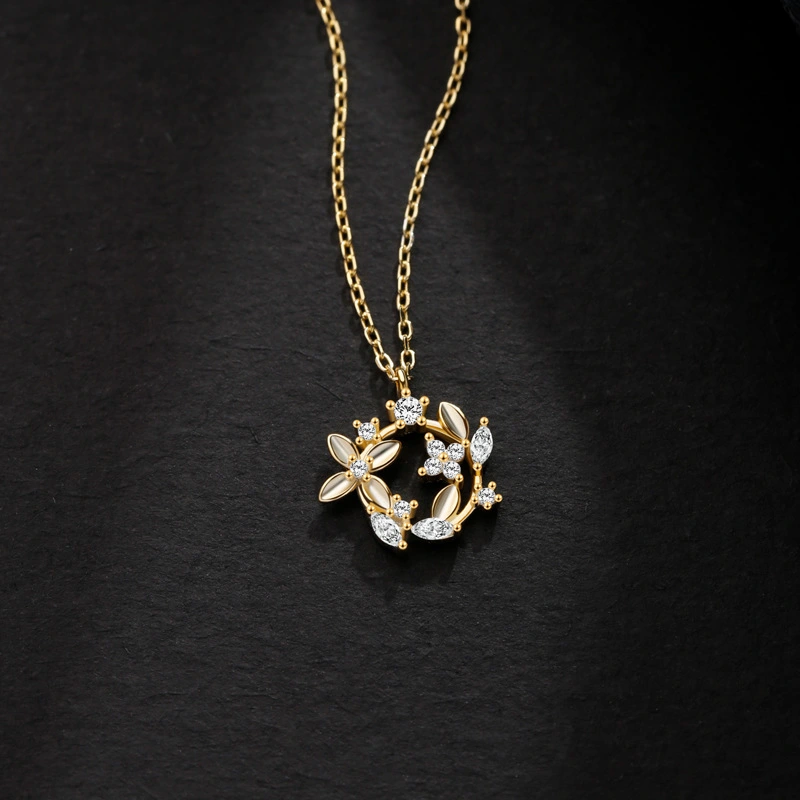 Temperament Fashion Personality Floral Necklace Female