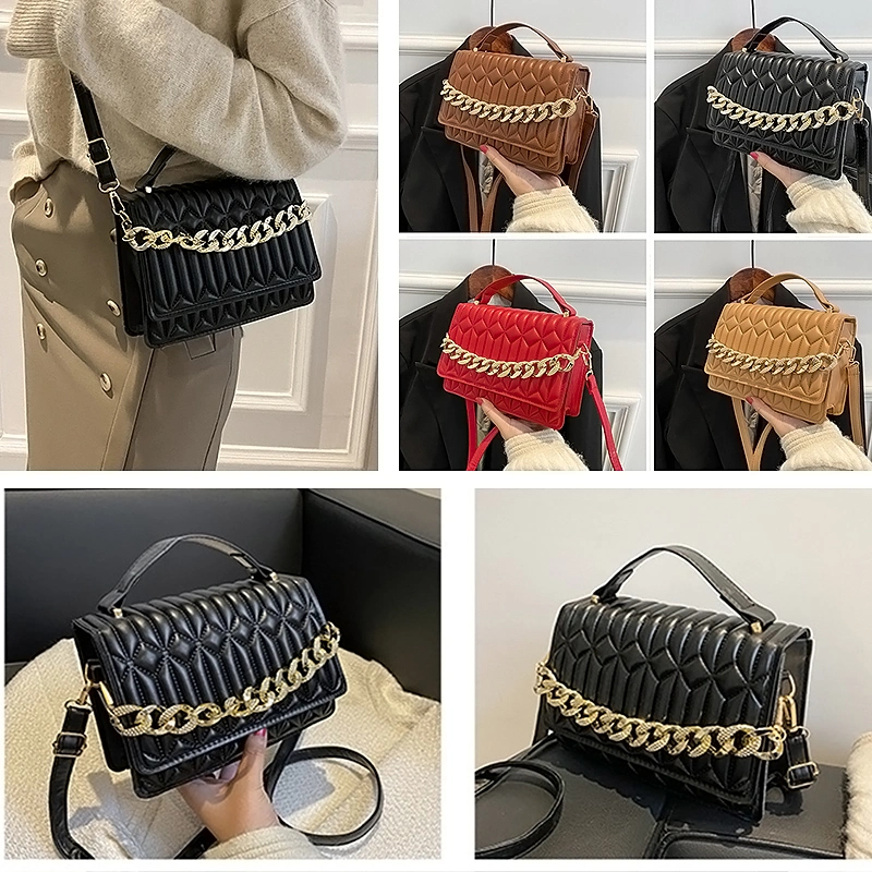 Fashion Rhombic Chain Slung One Shoulder Bag