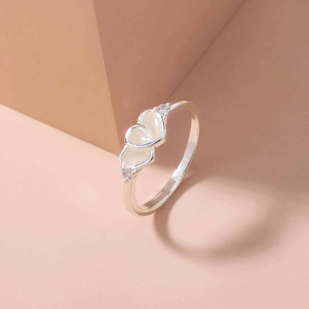 Lovers Hearts Glow-in-the-dark Rings
