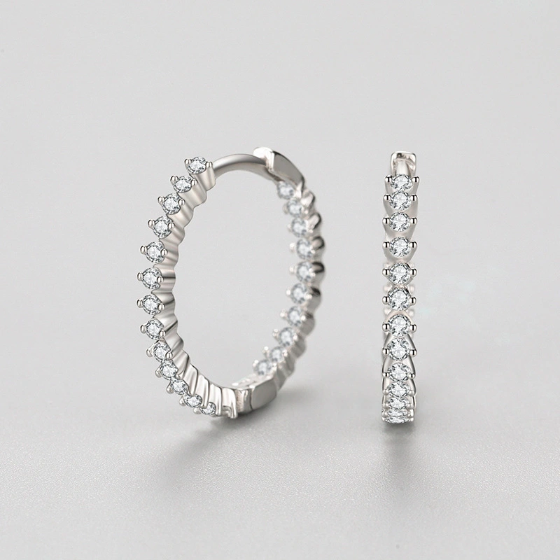 S925 Silver And Diamond All-match Earrings