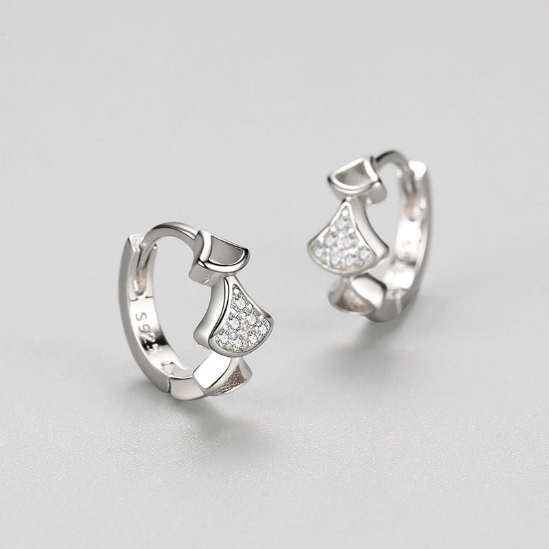 S925 Sterling Silver Statement Scalloped Earrings