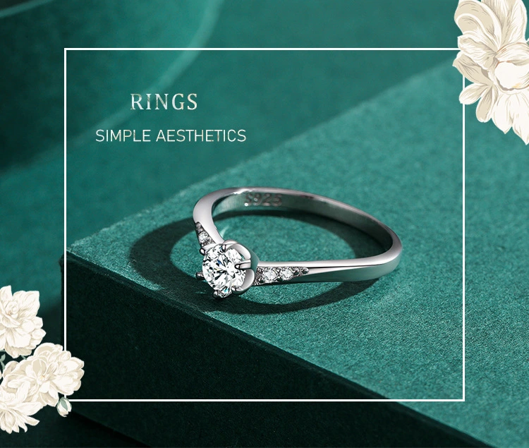 S925 Sterling Silver Premium Diamond Ring