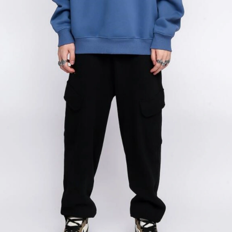 Men's Thick Solid Color Versatile Casual Long Sweatpants