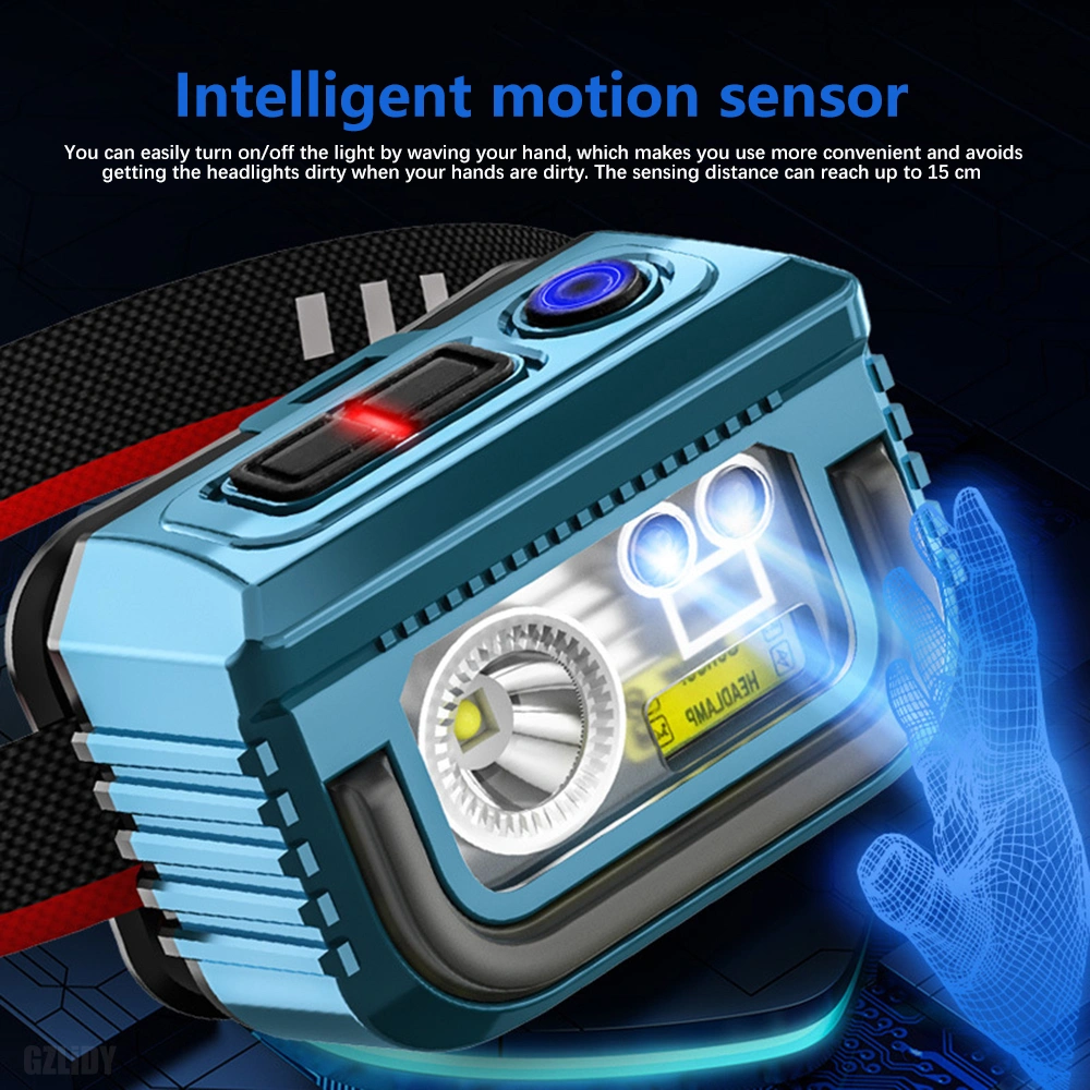 Night Riding Long Battery Life Warning Light Camping Fishing Glare Headlight