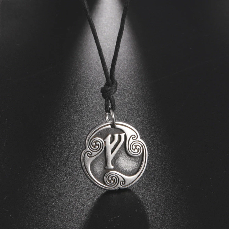 Nordic 24 Rune Alphabet Stainless Steel Symbol Necklace