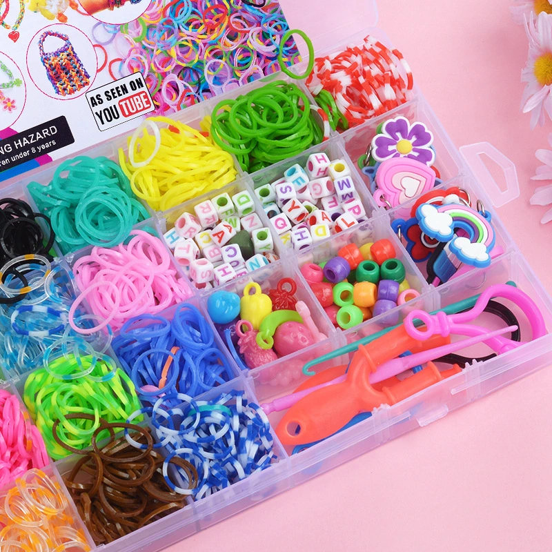 Rainbow Rubber Braider Manual Diy Material Package