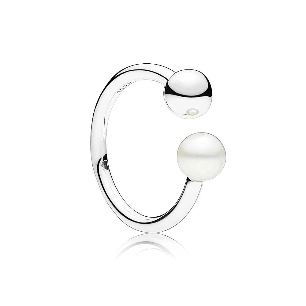 Baifengnoah Christmas Hot Sale S925 Silver Ring Modern Pearl Simple Fashion Food Ring