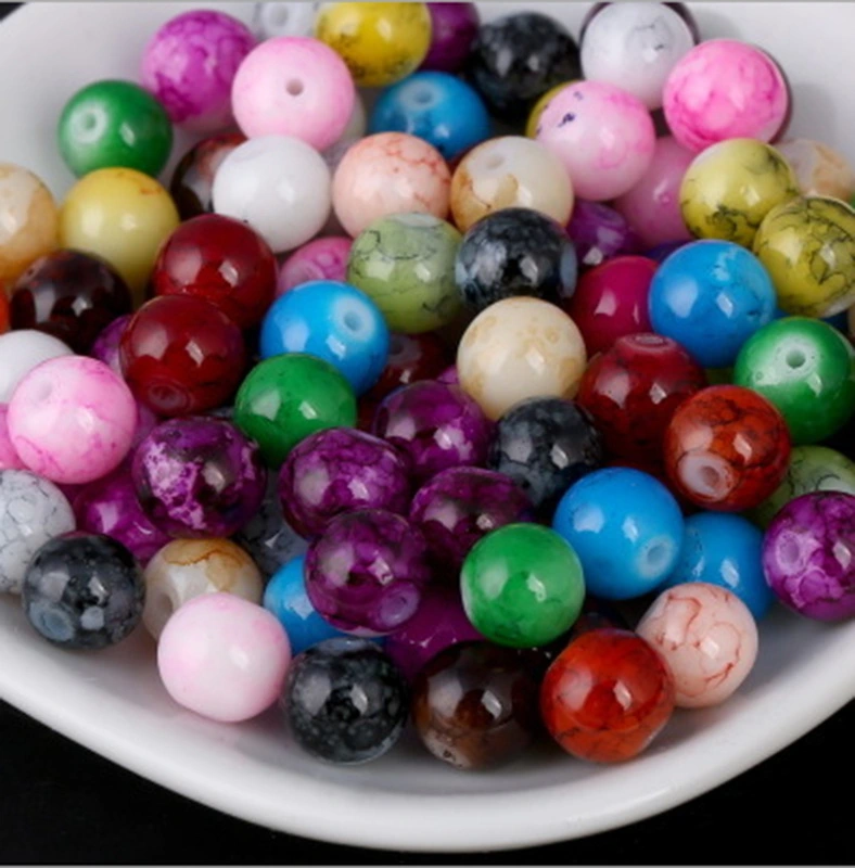 Diy Color Paint Beads Glass Printing Beads