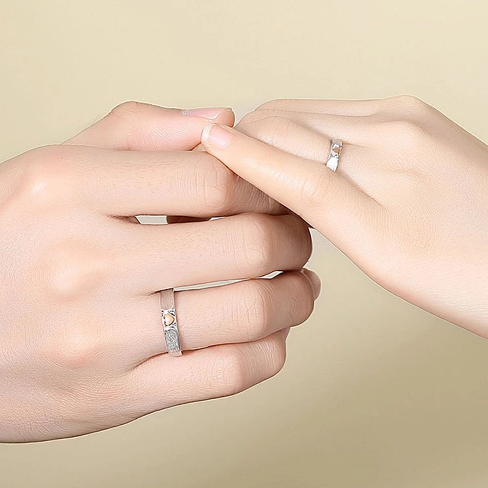 Couple Gift Ring A Heart-to-heart Love