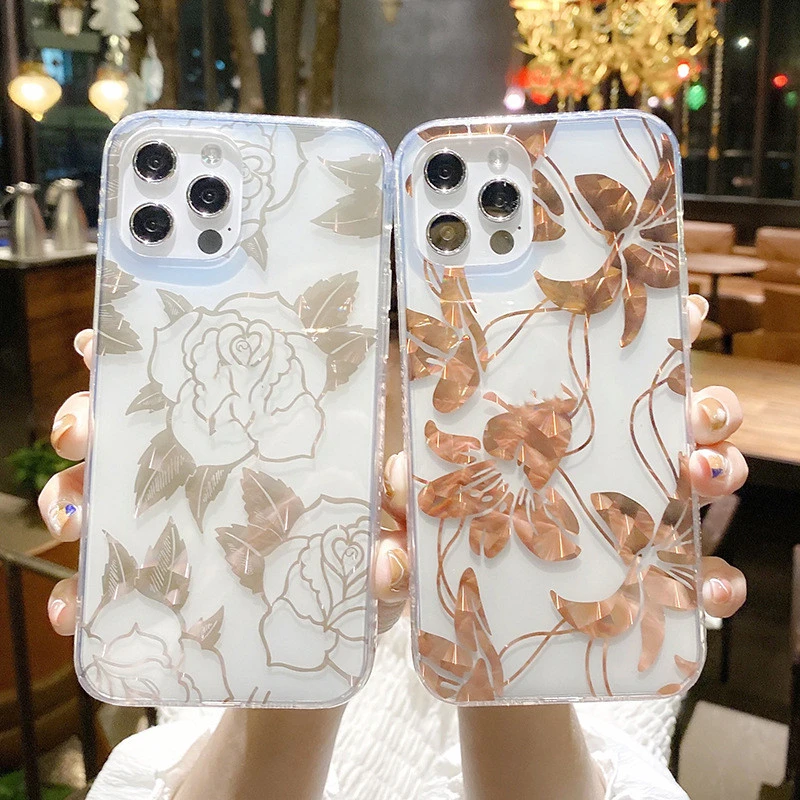 Electroplating Printing Creative Silicone Phone Case