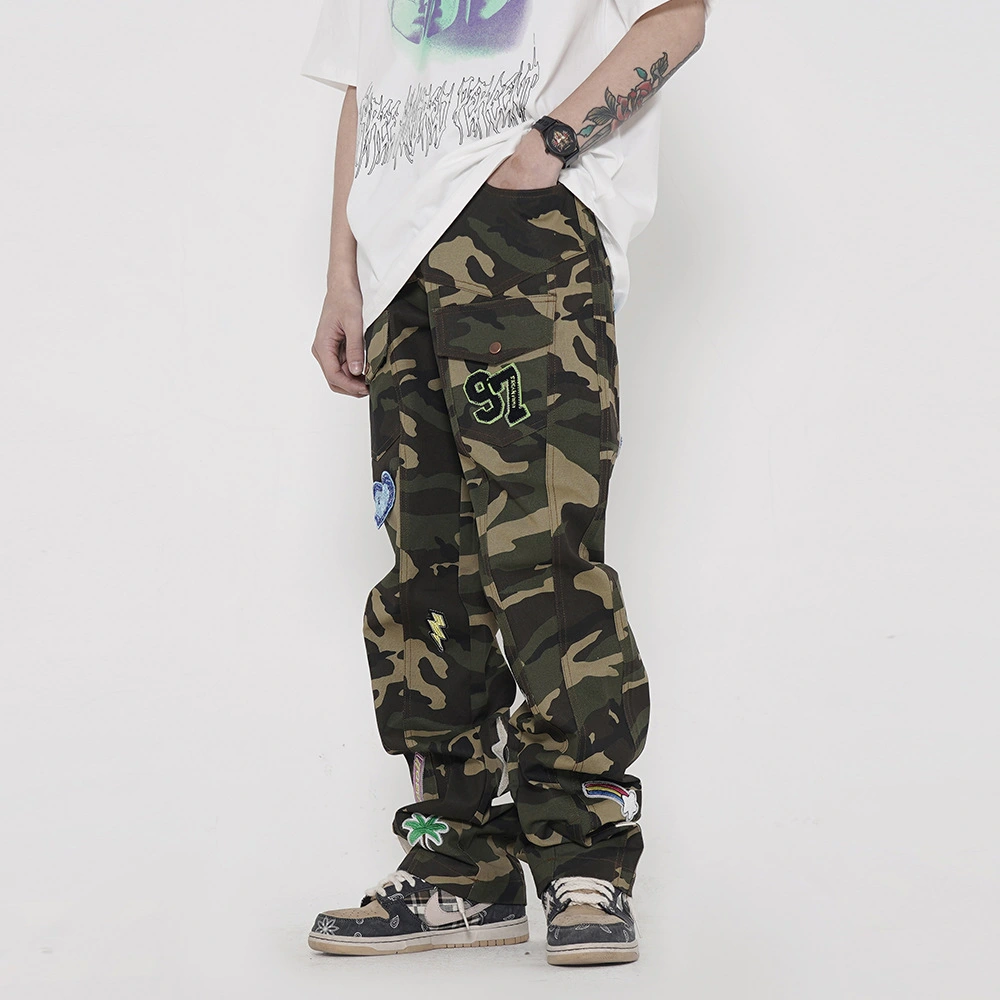 Men's Multi-pocket Camo Cargo Casual Pants