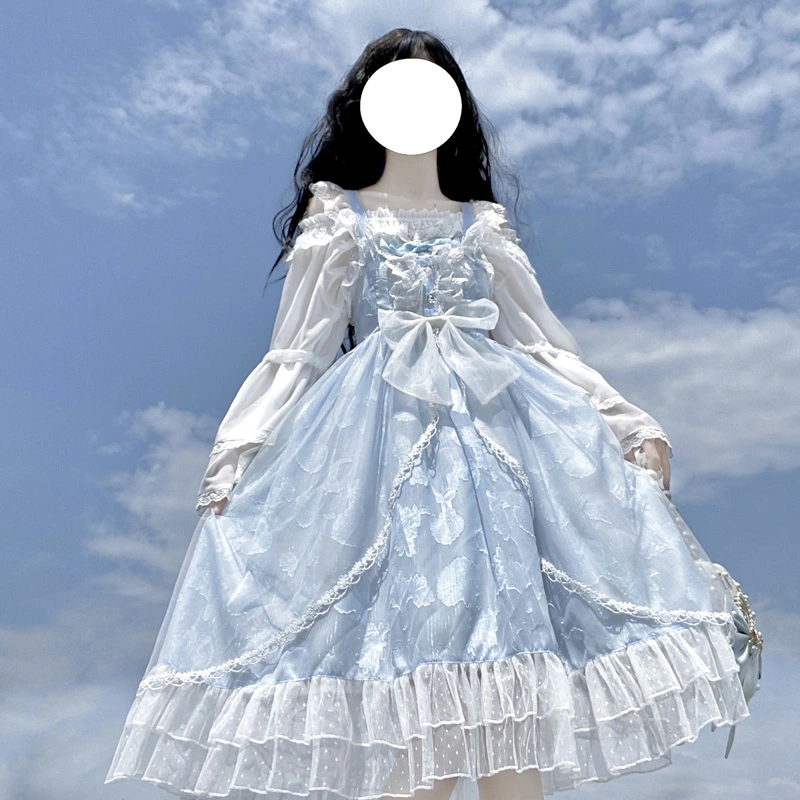 Design Lolita Shell Jacquard Suspender Jsk Dress Summer Dress