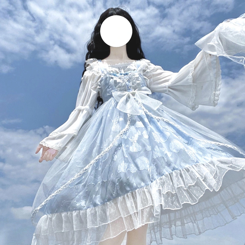 Design Lolita Shell Jacquard Suspender Jsk Dress Summer Dress