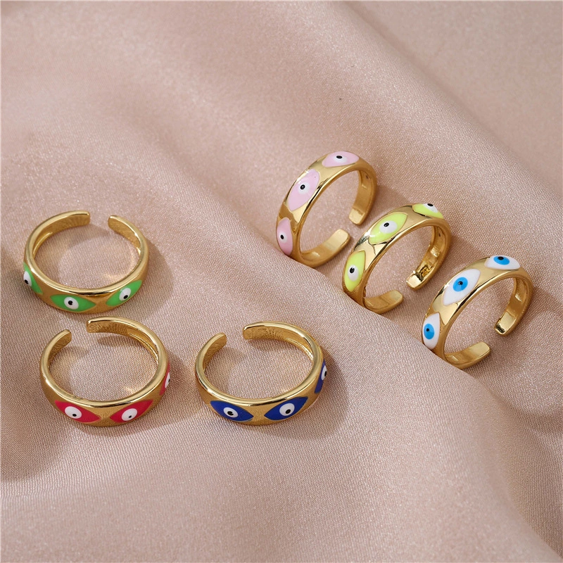 Colorful Drip Jewelry Accessories Ring