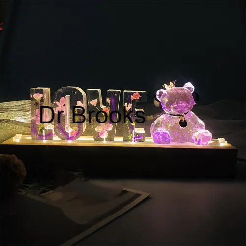 Letters Lamp for Dr. Amber Brooks