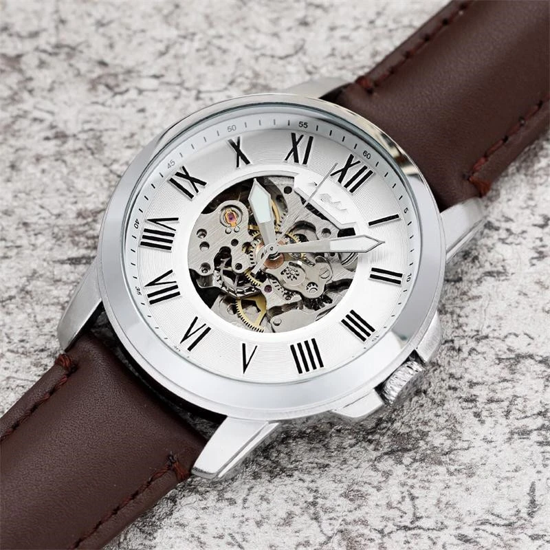 Men's Transparent Mechanical Automatic Casual Watch