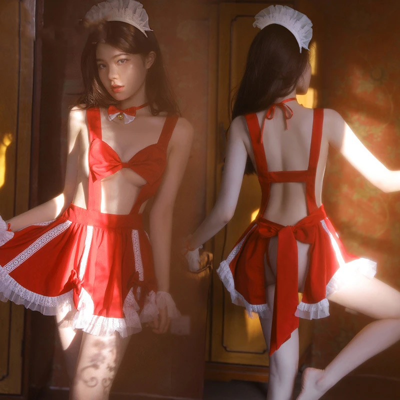 Lolita Maid Suit Lace Up Apron Uniform