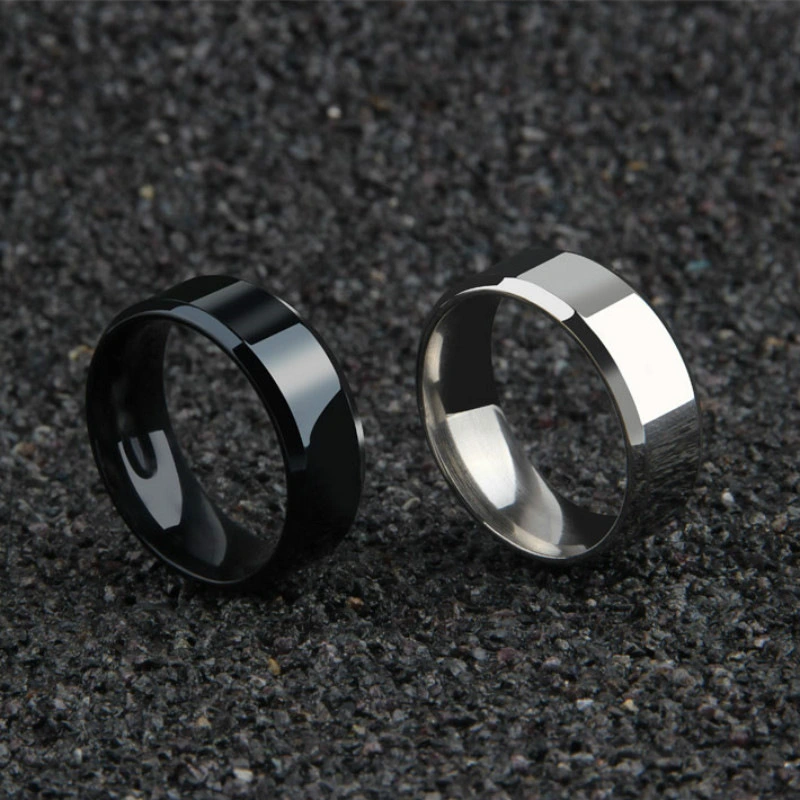 Geometric Ring Glossy Cut Ring Unisex