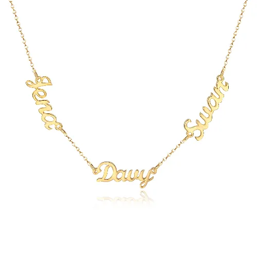 3 name necklace