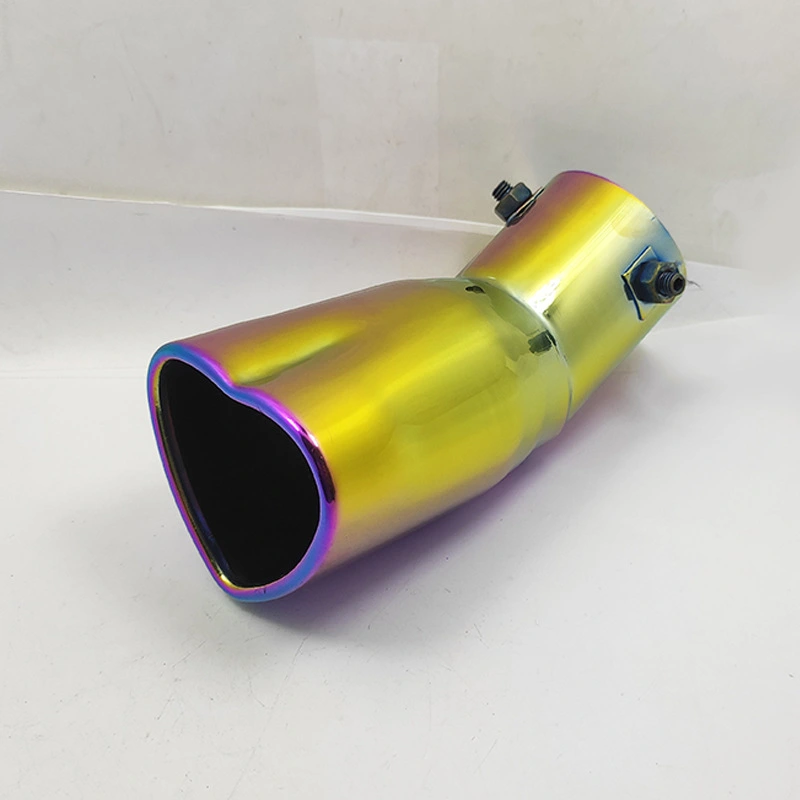 Car Exhaust Pipe 6.3cm Caliber Love Single Outlet Bend