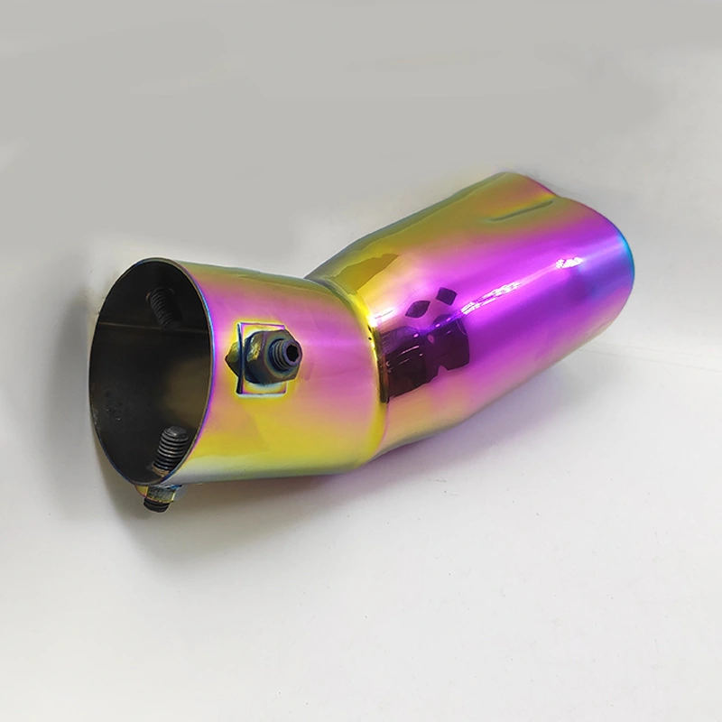 Car Exhaust Pipe 6.3cm Caliber Love Single Outlet Bend